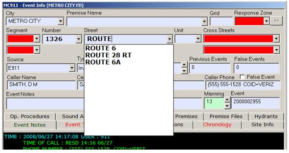  Setting the Street Address