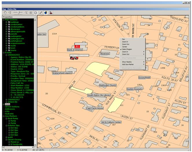  A Typical Map View of a Response Scene